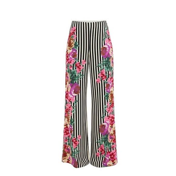 TUCKERNUCK Flowering Trellis Drapey Twill Erin Pants Size L NWT - Picture 8 of 8